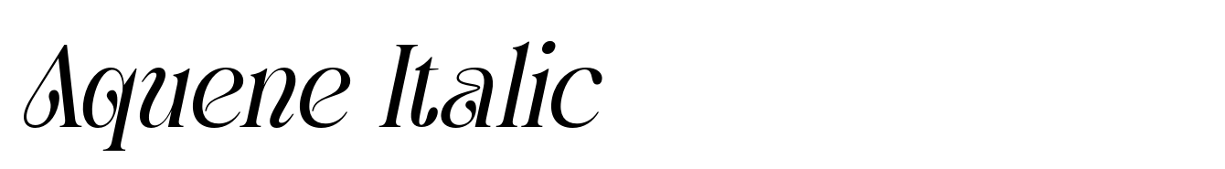 Aquene Italic